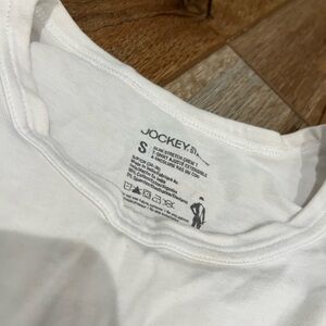 Small jockey cut off gym shirt, very used